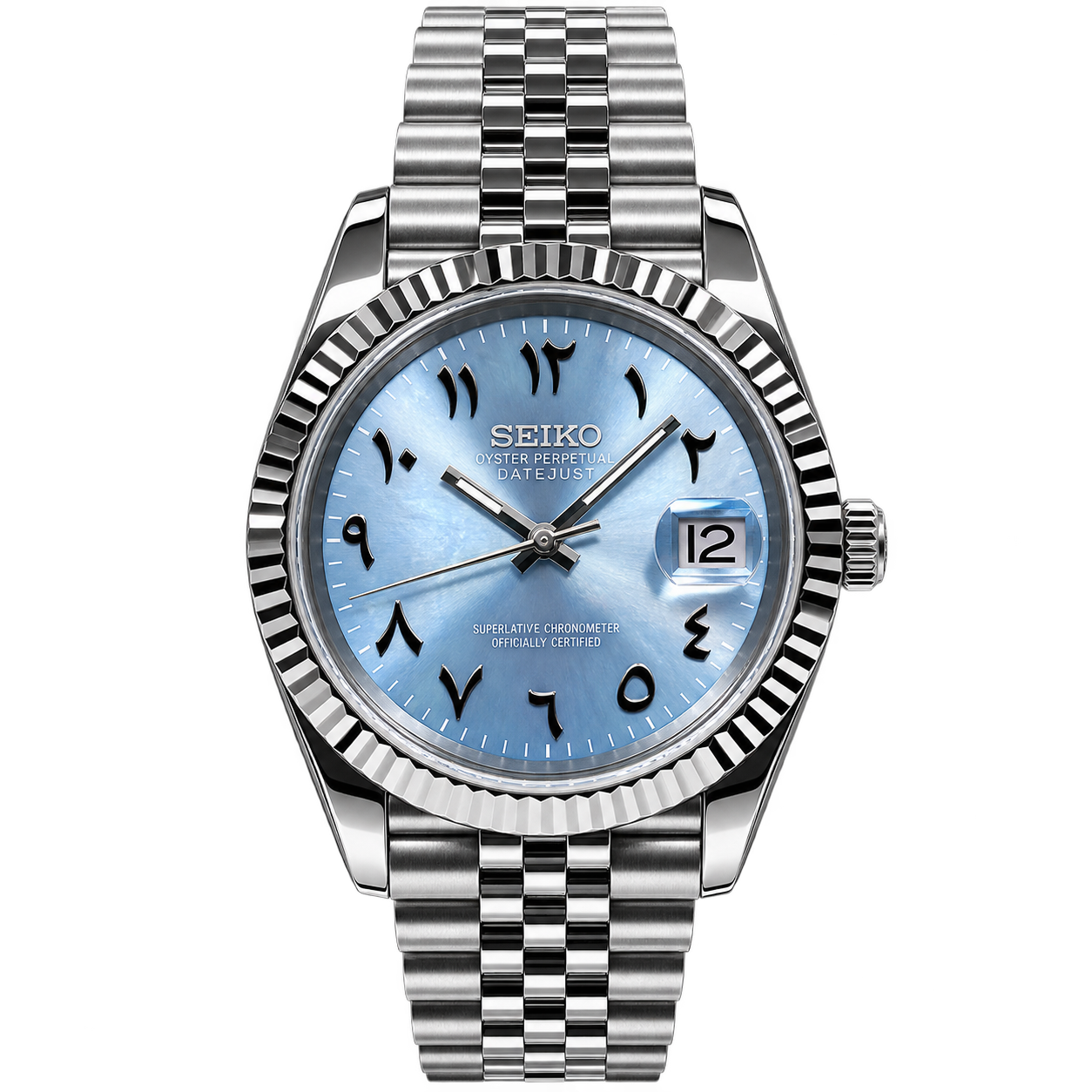 Seiko Datejust Ice Blue Arabic